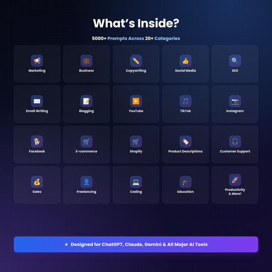 5000 AI PROMPTS™ | Premium ChatGPT Prompt Bundle