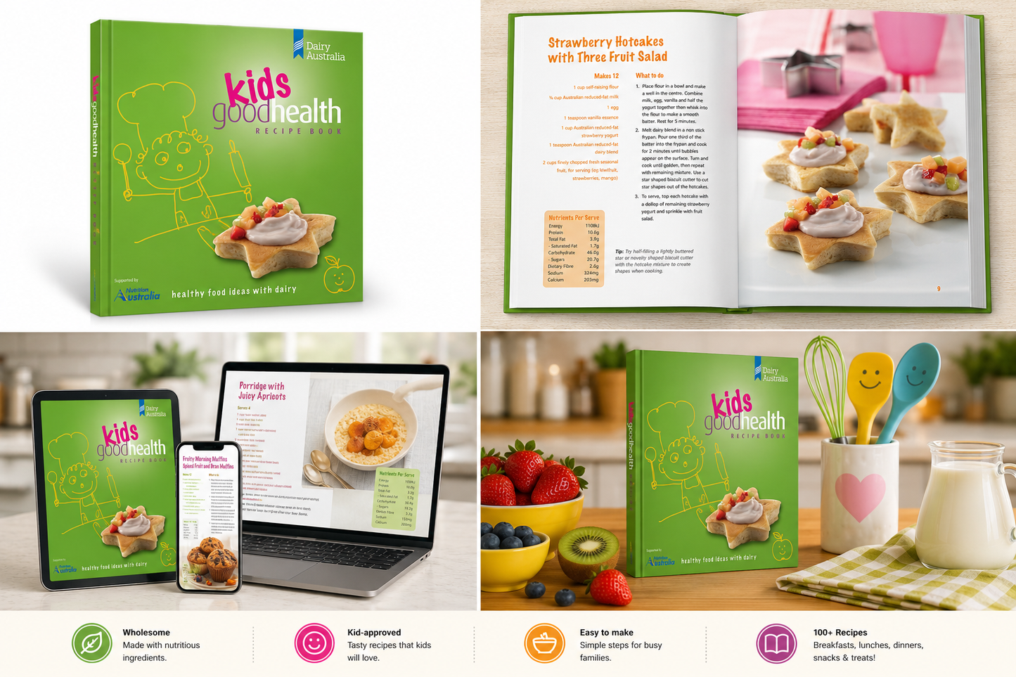 Kids Good Health Recipe Book | Fun & Nutritious Dairy-Based Meal Ideas — Printable PDF⭐⭐⭐⭐⭐- Myskar